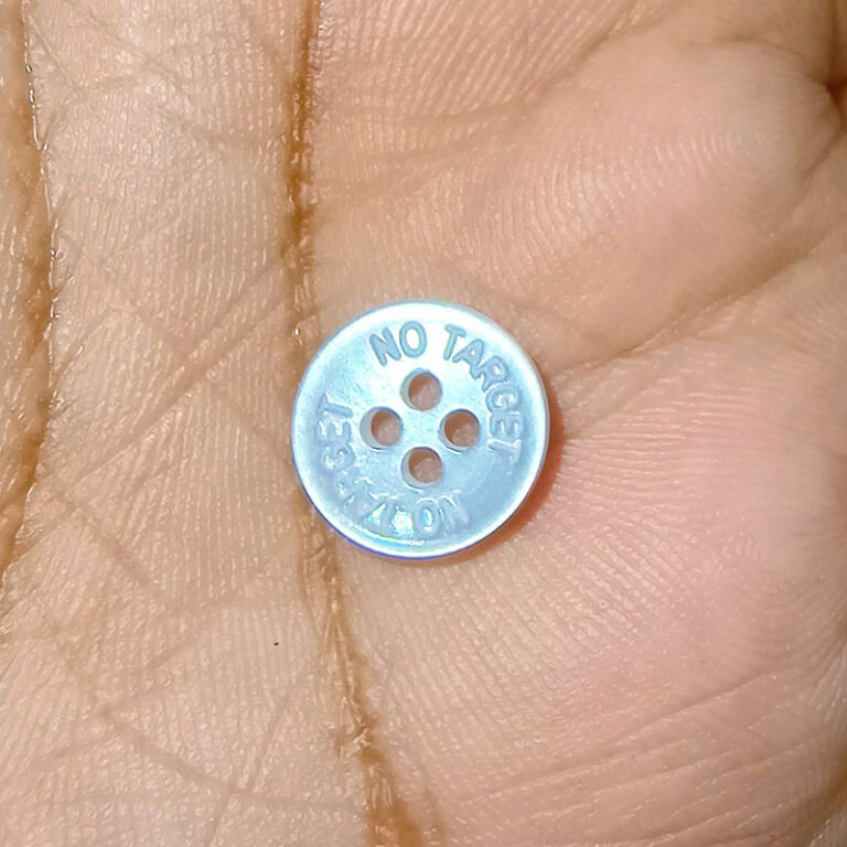 buttons with laser engraved brand names in India