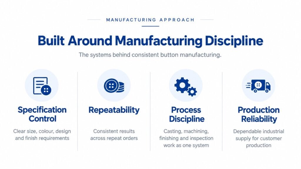 Manufacturing discipline at a leading button manufacturing company